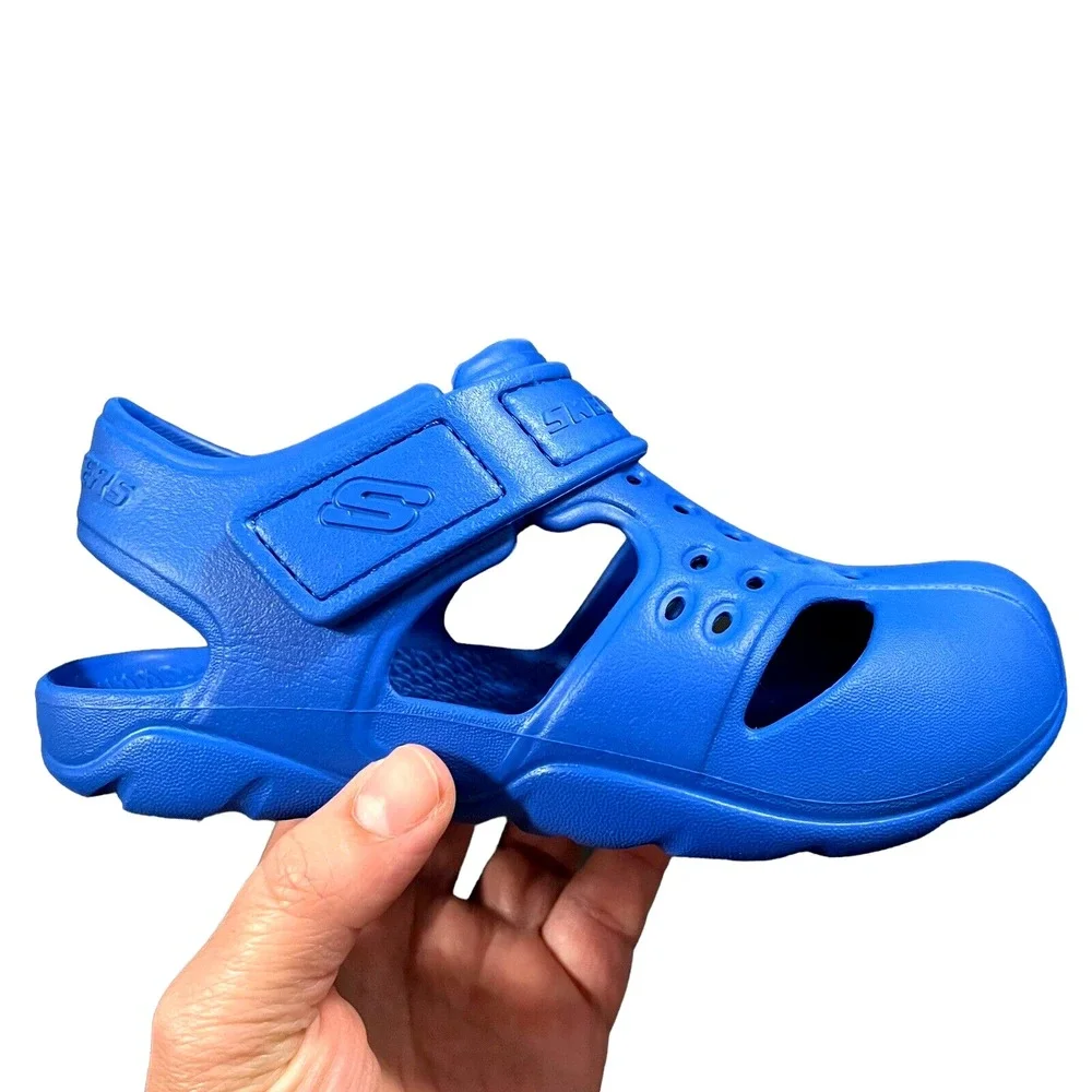 Skechers Little Boys Foamies Fisherman Sandals Size 13‎ Royal Blue Closed Toe